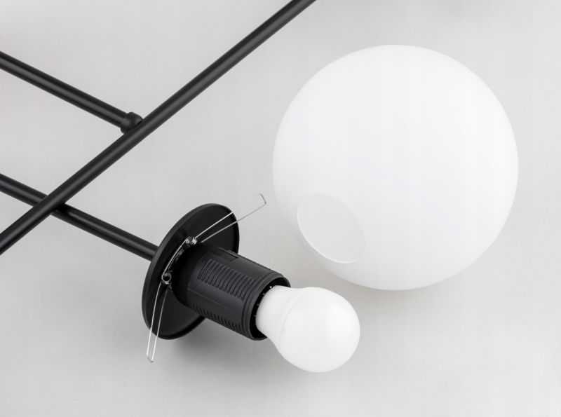 Lampa Sufitowa Plafon Elko-Lighting Nox 1x E27 czarny 1 szt