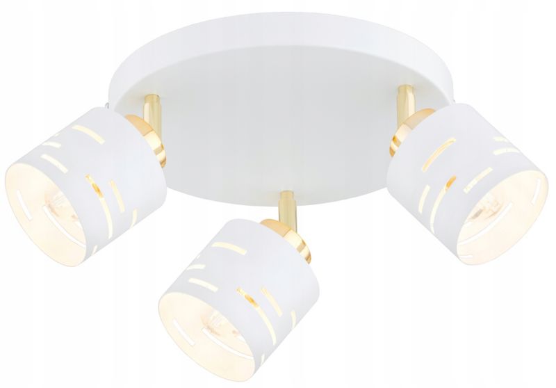 Lampa Sufitowa Plafon Elko-Lighting Regulowany 3-Punktowy Vox E27 biały 1 szt
