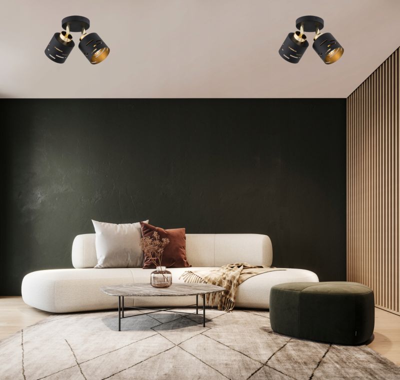 Lampa Sufitowa Plafon Elko-Lighting Ruchomy 2-Punktowa Żyrandol E27 Vox 1 szt