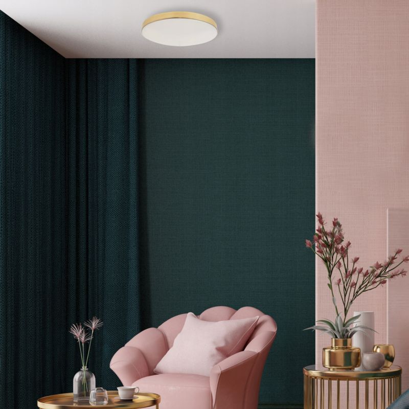 Lampa sufitowa plafon Light Home LH Maya Gold 15W złoty 1szt.