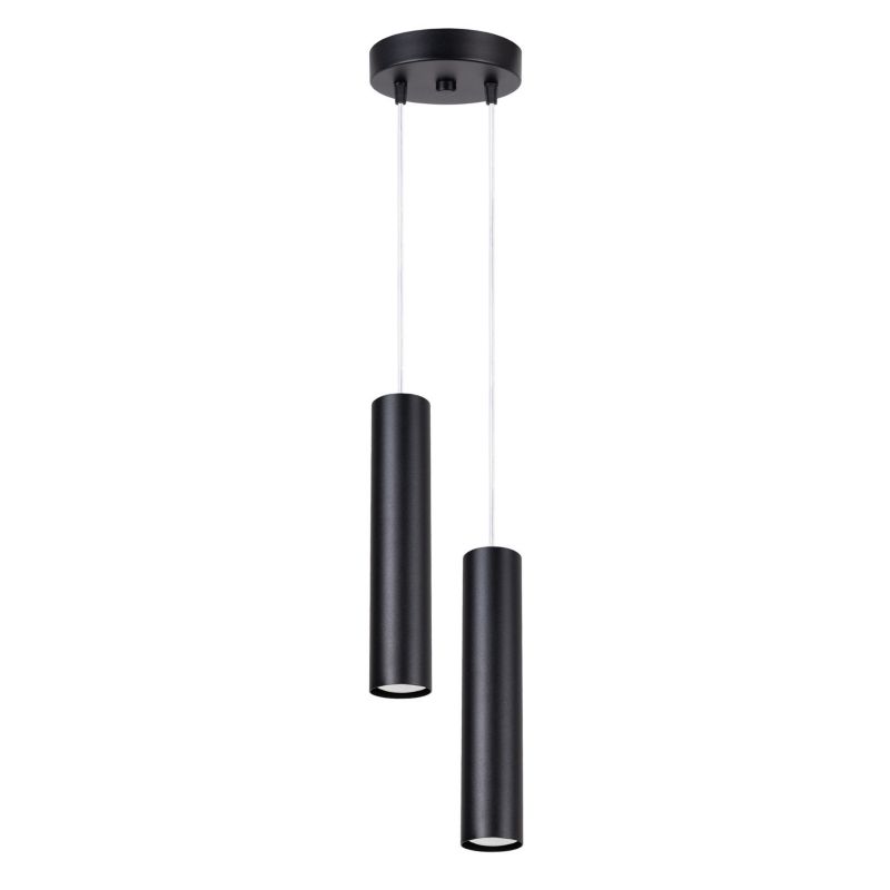 Lampa sufitowa podwójna Sollux Lighting LAGOS czarna 2xGU10x10W IP20 - 1 szt