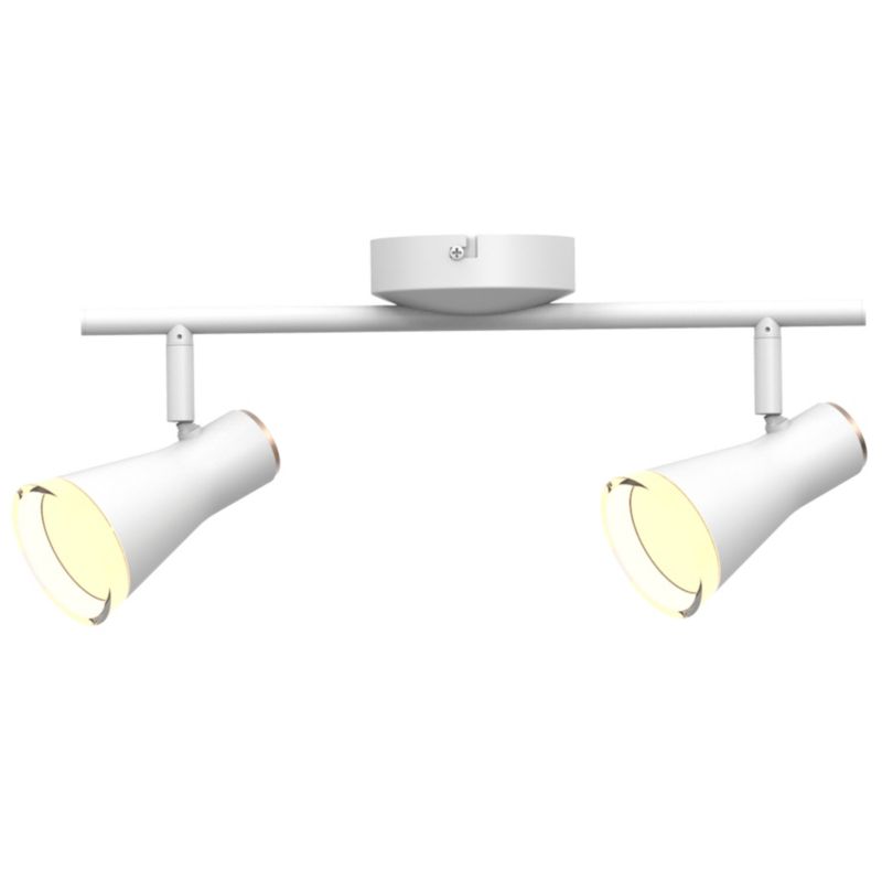 Lampa sufitowa Polux Berg  biała LED 8.4W 3000K 850lm  wym: 17 x 40 x 10 cm - 1 szt.