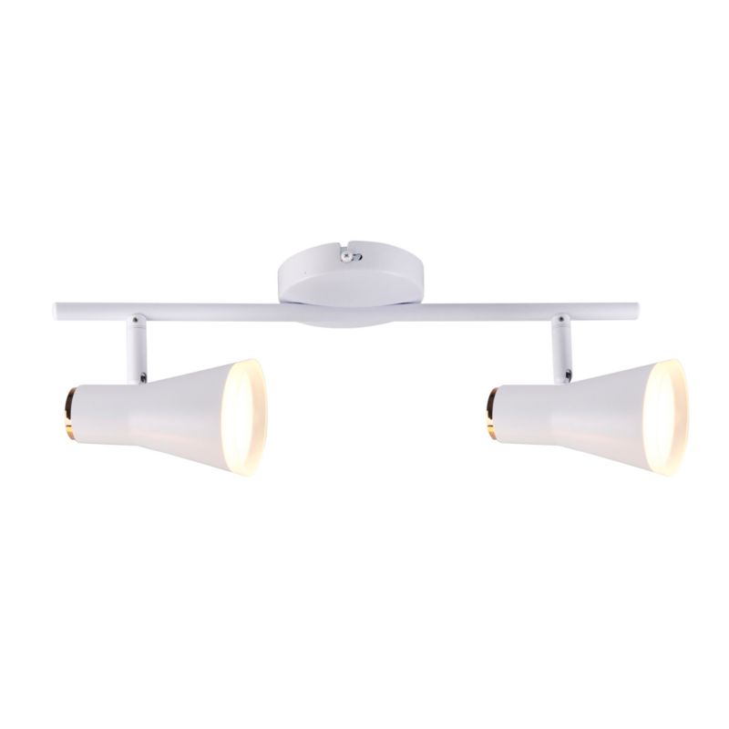 Lampa sufitowa Polux Berg  biała LED 8.4W 3000K 850lm  wym: 17 x 40 x 10 cm - 1 szt.