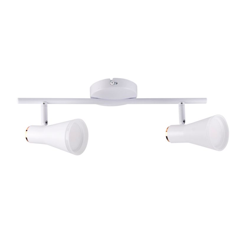 Lampa sufitowa Polux Berg  biała LED 8.4W 3000K 850lm  wym: 17 x 40 x 10 cm - 1 szt.
