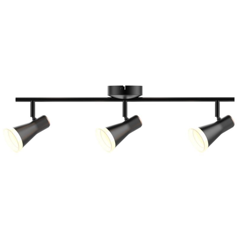 Lampa sufitowa Polux Berg  czarna LED 12.6W 3000K 1275lm  wym: 17 x 60 x 10 cm - 1 szt.
