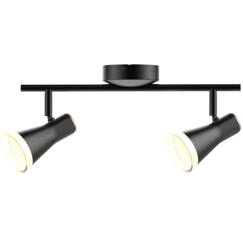 Lampa sufitowa Polux Berg  czarna LED 8.4W 3000K 850lm  wym: 17 x 40 x 10 cm - 1 szt.