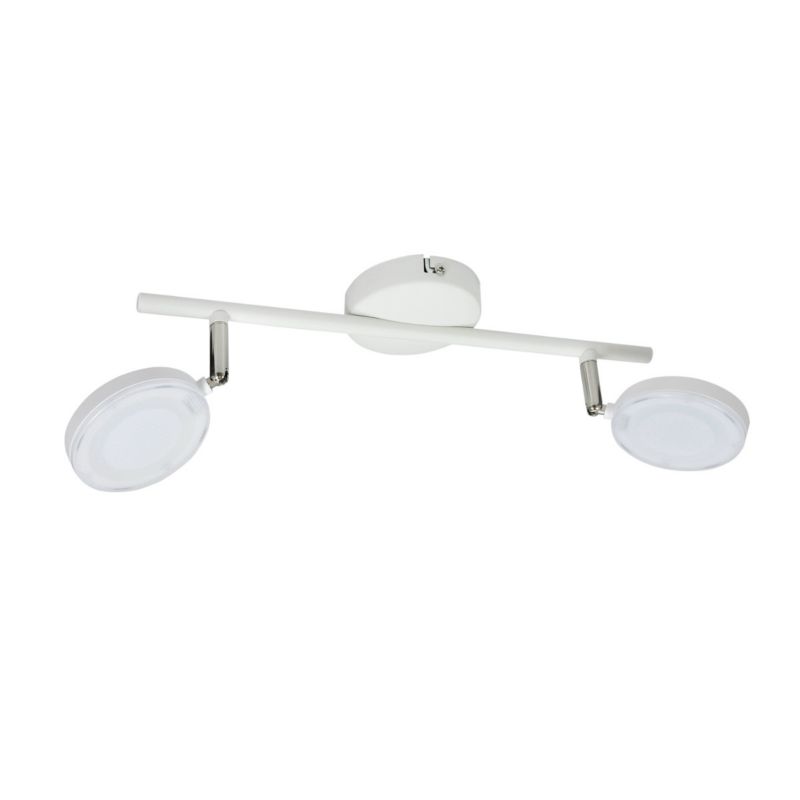 Lampa sufitowa Polux Capri biała LED 10W 3000K 700lm  wym: 15 x 40 x 10 cm - 1 szt.