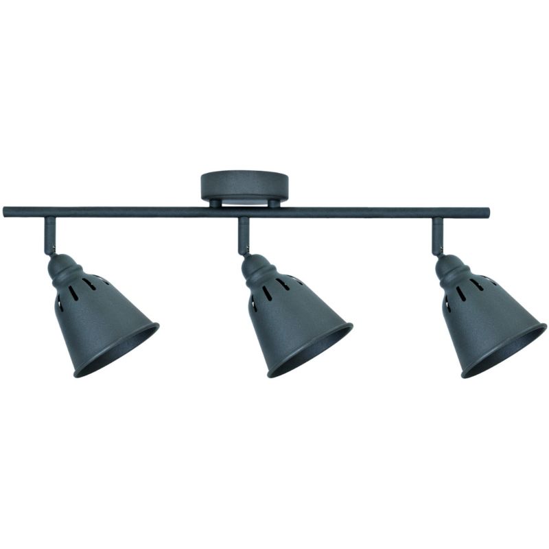 Lampa sufitowa Polux Fiona czarna  3 x E14 x 8W wym: 18,5 x 57 x 10 cm - 1 szt.