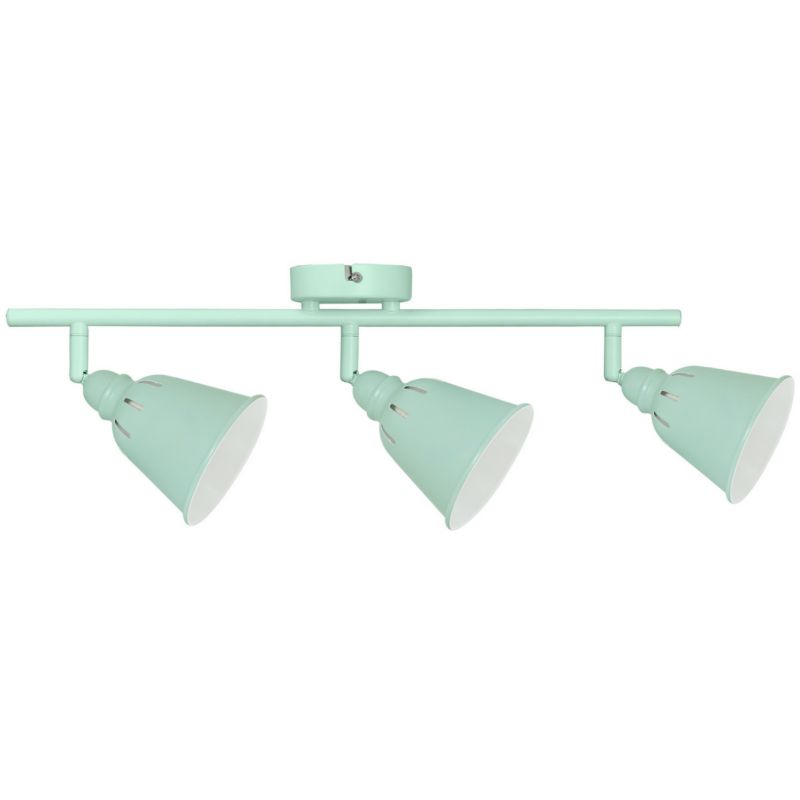 Lampa sufitowa Polux Fiona miętowo-biała  3 x E14 x 8W wym: 18,5 x 57 x 10 cm - 1 szt.