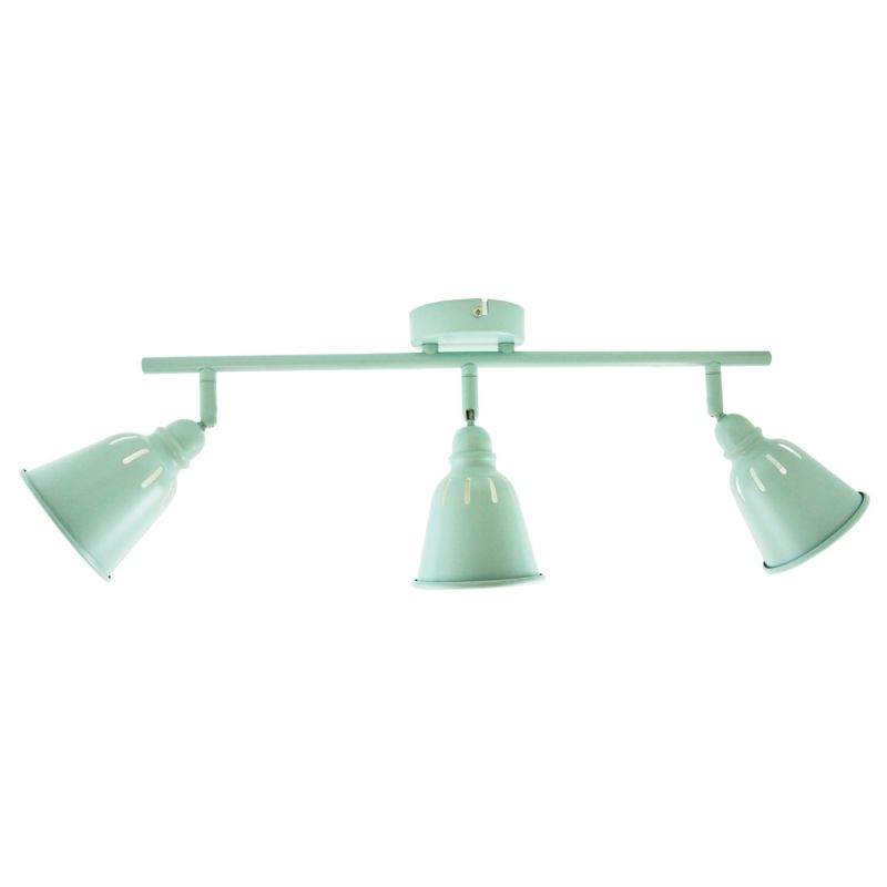 Lampa sufitowa Polux Fiona miętowo-biała  3 x E14 x 8W wym: 18,5 x 57 x 10 cm - 1 szt.