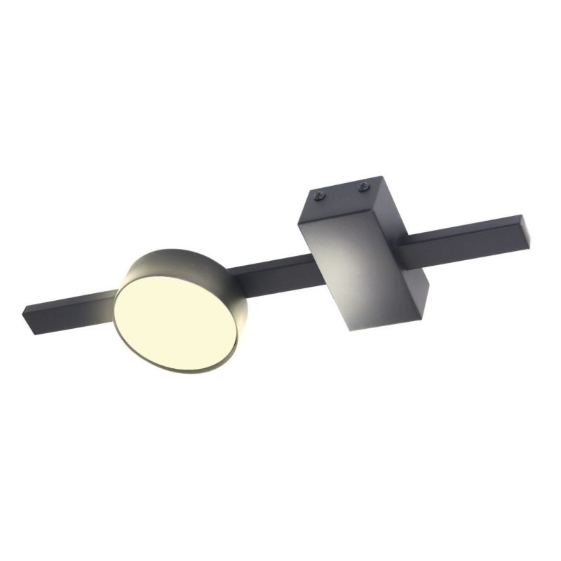 Lampa sufitowa Polux Joy czarna Listwa z lampami 1 x GX53 x 10W wym: 3,5 x 35,7 x 9 cm - 1 szt.