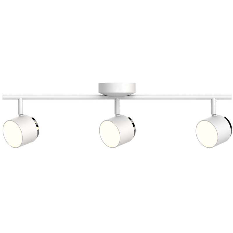 Lampa sufitowa Polux Kubik  biała chromowana LED 12.6W 3000K 1275lm  wym: 12 x 60 x 10 cm - 1 szt.
