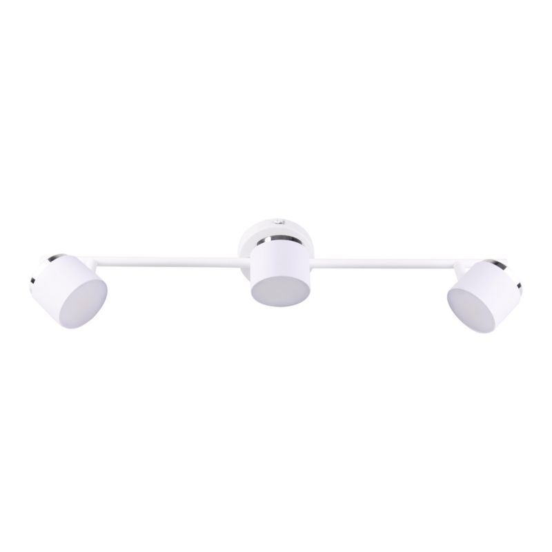 Lampa sufitowa Polux Kubik  biała chromowana LED 12.6W 3000K 1275lm  wym: 12 x 60 x 10 cm - 1 szt.