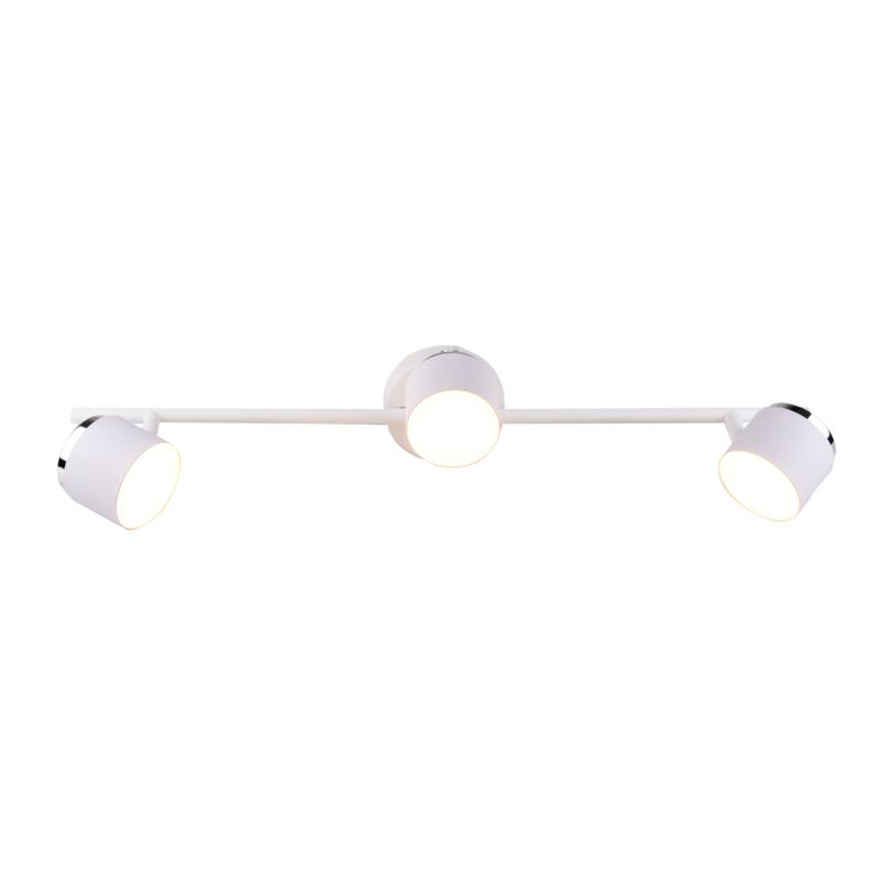 Lampa sufitowa Polux Kubik  biała chromowana LED 12.6W 3000K 1275lm  wym: 12 x 60 x 10 cm - 1 szt.