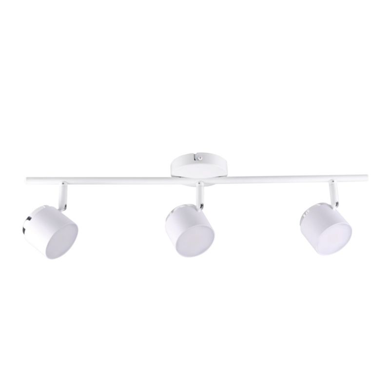 Lampa sufitowa Polux Kubik  biała chromowana LED 12.6W 3000K 1275lm  wym: 12 x 60 x 10 cm - 1 szt.