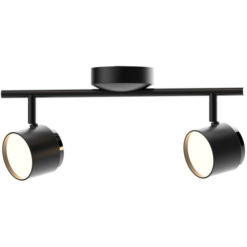 Lampa sufitowa Polux Kubik  czarna-chromowana LED 8.4W 3000K 850lm  wym: 12 x 40 x 10 cm - 1 szt.