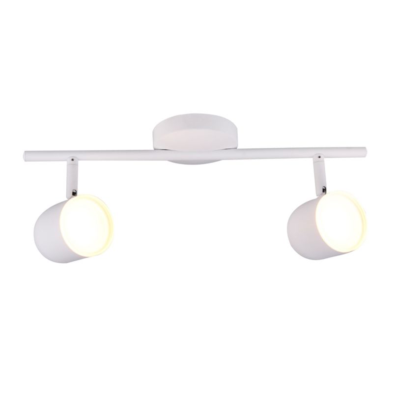 Lampa sufitowa Polux Rawi  biała LED 8.4W 3000K 850lm  wym: 17 x 40,5 x 10 cm - 1 szt.