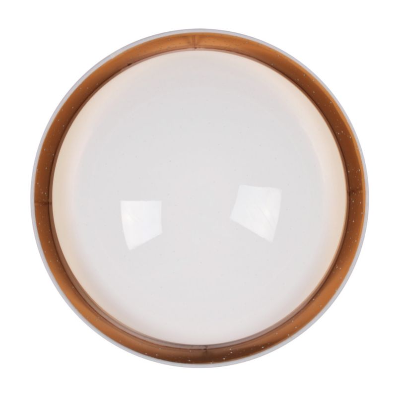 Lampa sufitowa Polux Tuluza  biało-złota wym: 12 x 40 x 40 cm wbudowany LED 24W 1 szt.