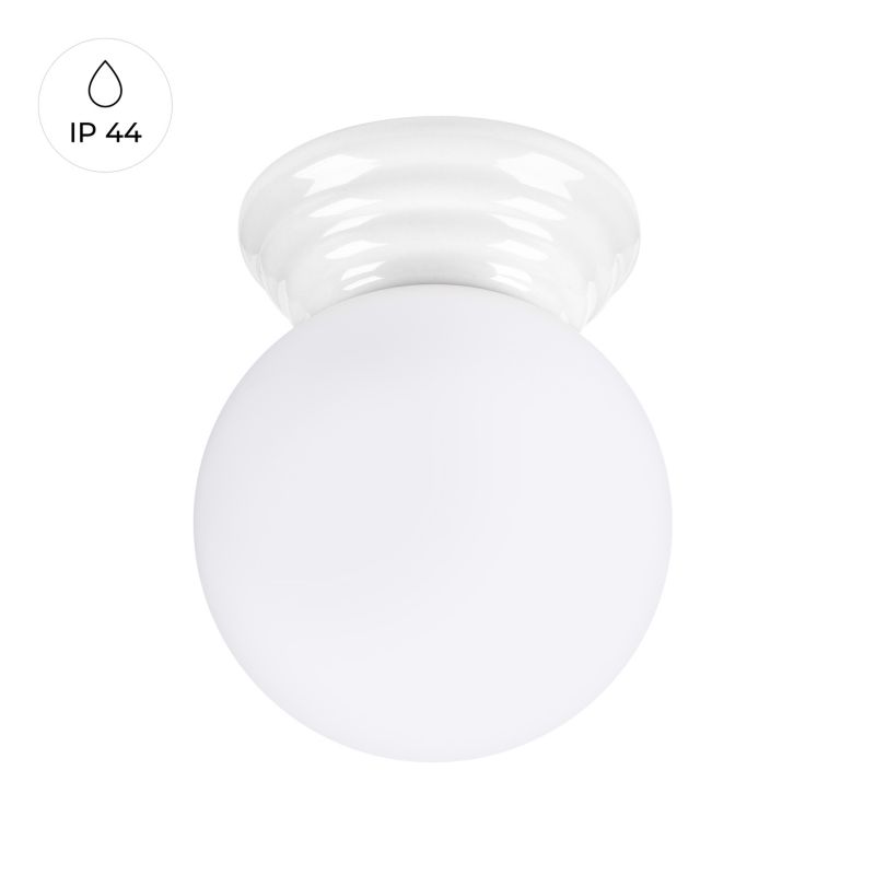 Lampa sufitowa  Pure Lume ALBANO biała 1xG9x8W IP44 wym:12x12x16cm - 1 szt.