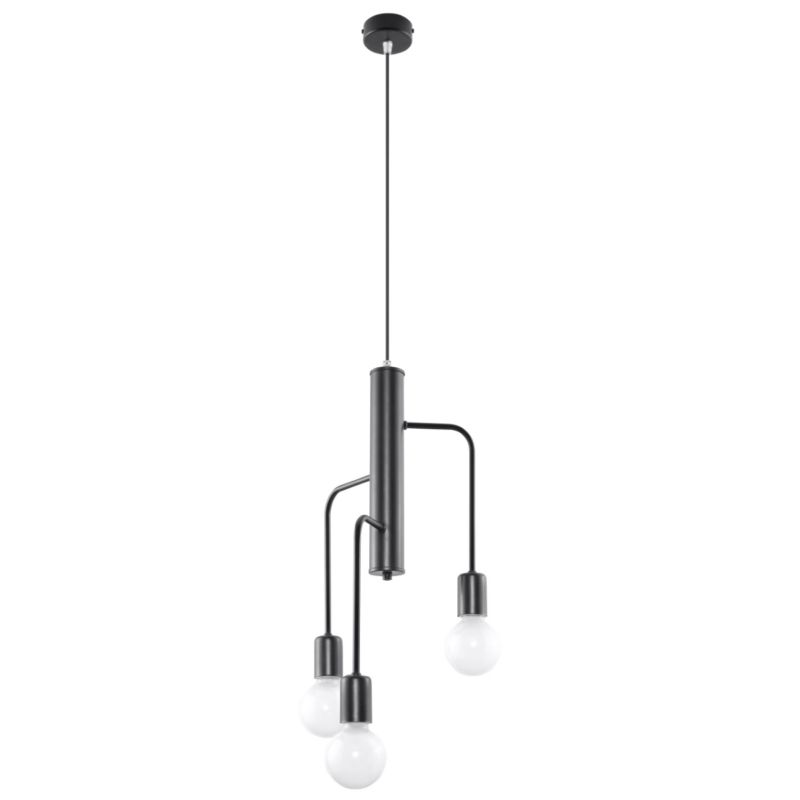 Lampa sufitowa  Pure Lume BASILIK czarna 3xE27x60W IP20 wym:100x25x25cm - 1 szt.