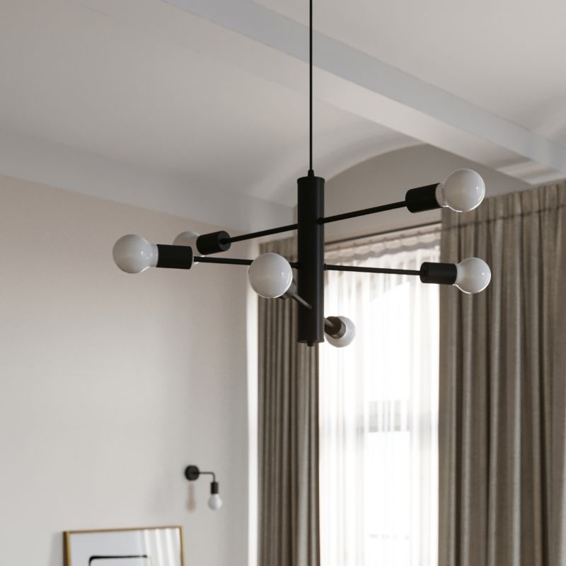Lampa sufitowa  Pure Lume BASILIK czarna 3xE27x60W IP20 wym:100x25x25cm - 1 szt.