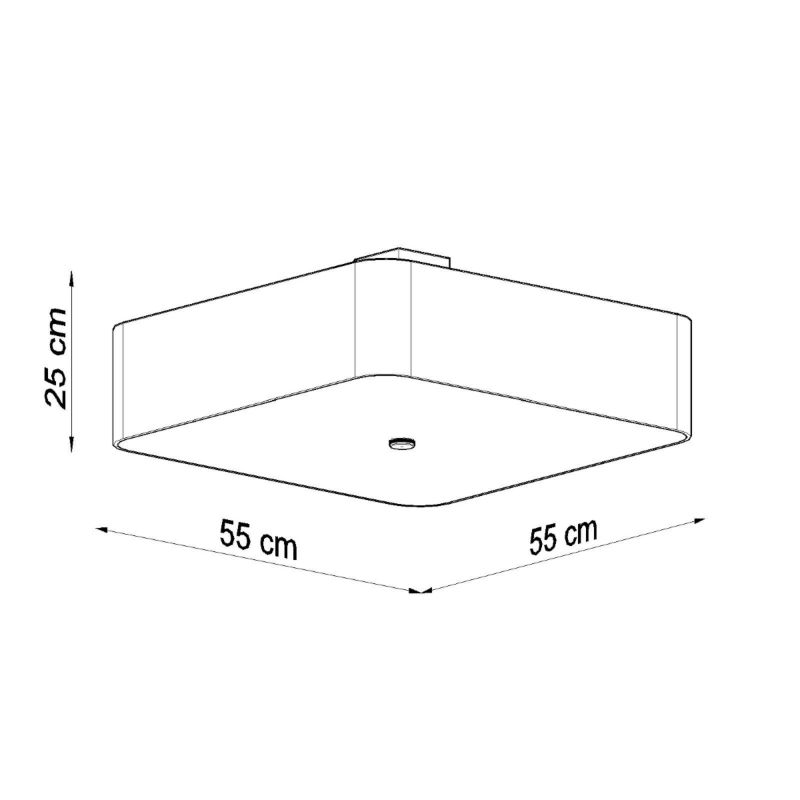 Lampa sufitowa  Pure Lume CANDRA czarna 5xE27x15W IP20 wym:25x55x55cm - 1 szt.