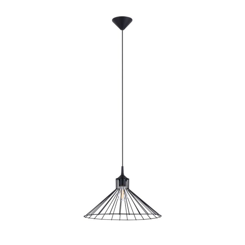 Lampa sufitowa  Pure Lume ELINA czarna 1xE27x15W IP20 wym:86x40x40cm - 1 szt.