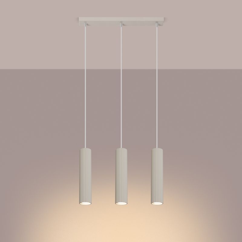 Lampa sufitowa  Pure Lume GRAVIO beżowa 3xGU10x10W IP20 wym:98x45x6,5cm - 1 szt.