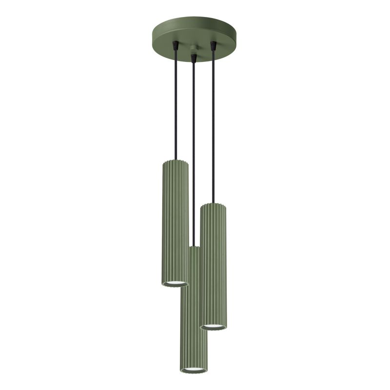 Lampa sufitowa  Pure Lume GRAVIO zielony oliwkowo-czarna 3xGU10x10W IP20 wym:108x19,5x19,5cm - 1 szt.