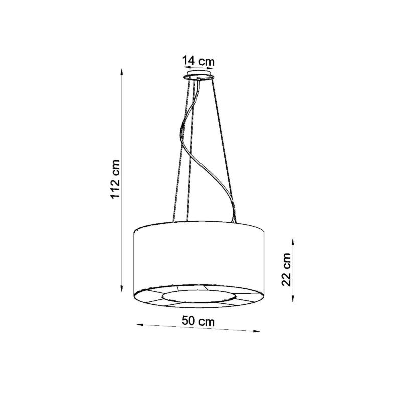 Lampa sufitowa  Pure Lume JOVIAN czarna 5xE27x15W IP20 wym:112x50x50cm - 1 szt.