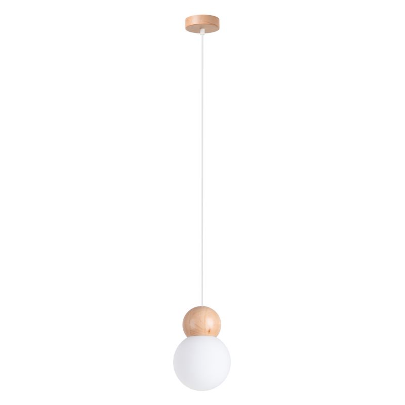 Lampa sufitowa  Pure Lume KALEVI biało-brązowa 1xG9x8W IP20 wym:124x11x11cm - 1 szt.