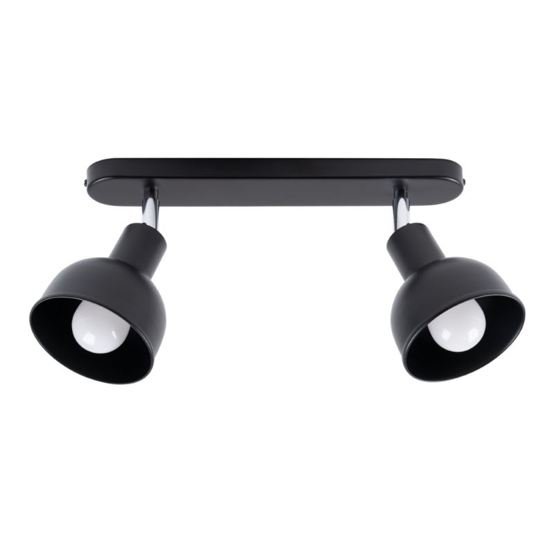 Lampa sufitowa  Pure Lume KORSSO czarna 2xE27x15W IP20 wym:18,5x24x47cm - 1 szt.