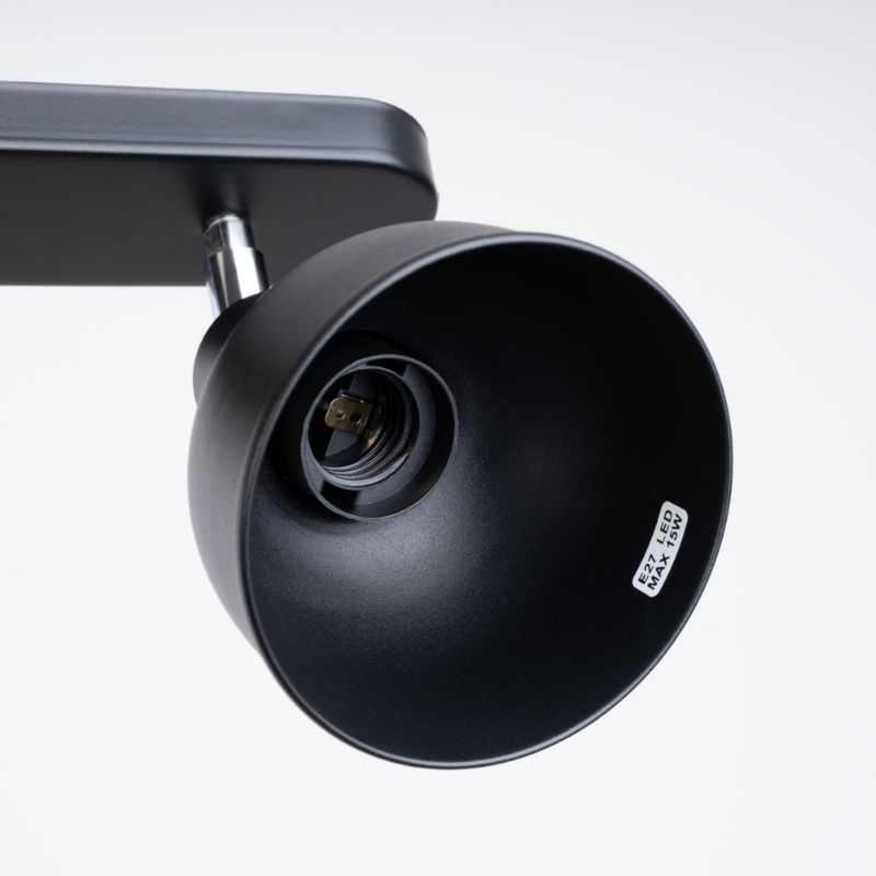 Lampa sufitowa  Pure Lume KORSSO czarna 2xE27x15W IP20 wym:18,5x24x47cm - 1 szt.