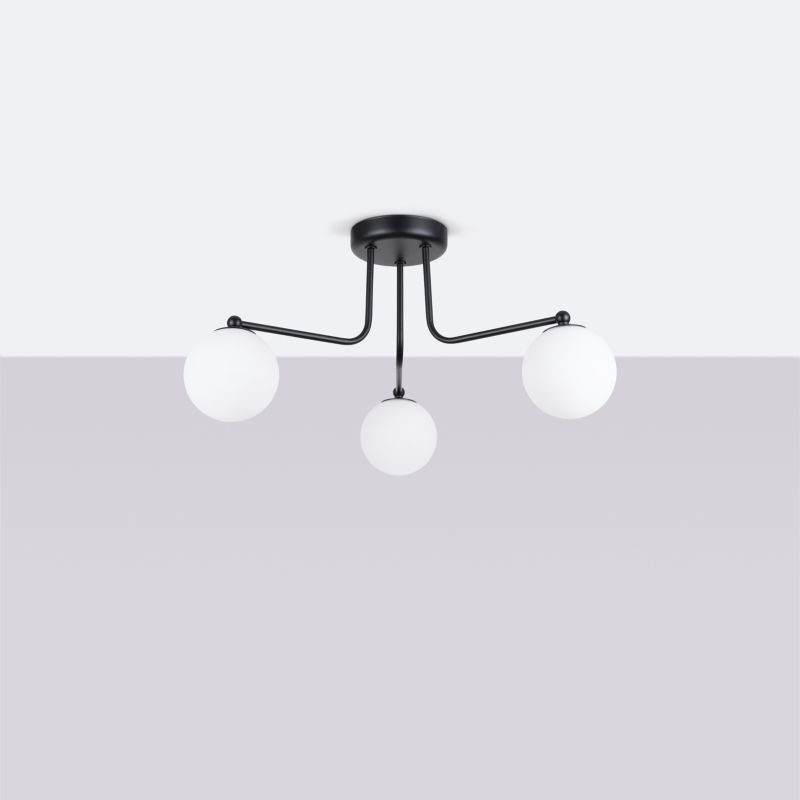 Lampa sufitowa  Pure Lume KOSMOS czarno-biała 3xG9x8W IP20 wym:29x62x62cm - 1 szt.