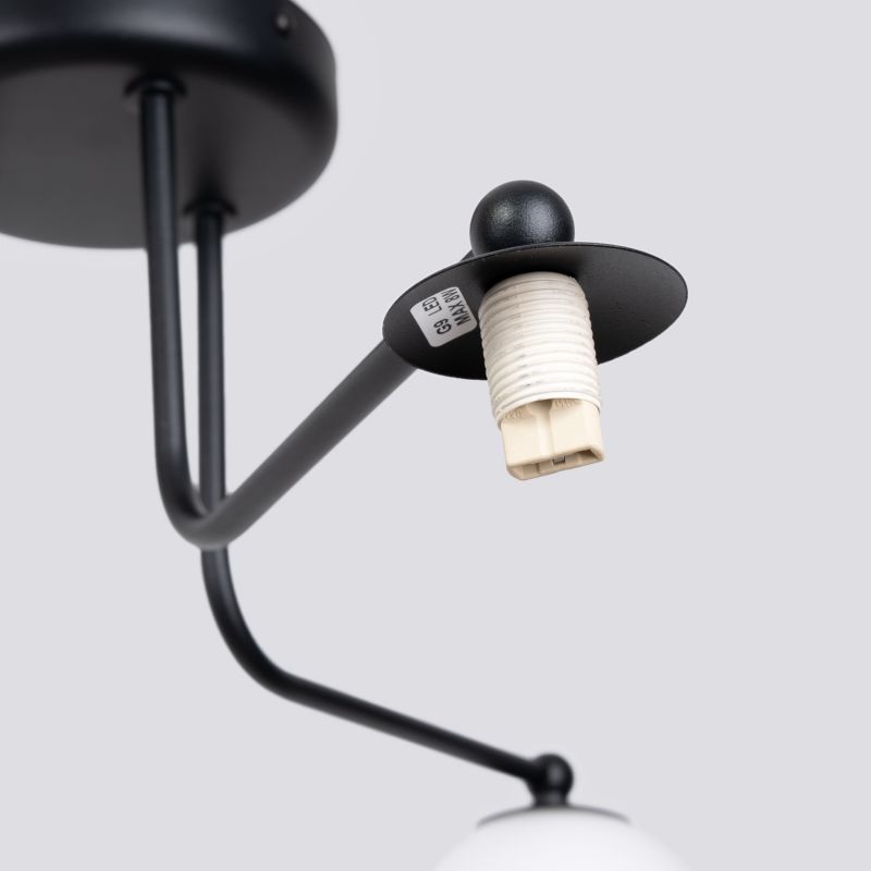 Lampa sufitowa  Pure Lume KOSMOS czarno-biała 3xG9x8W IP20 wym:29x62x62cm - 1 szt.