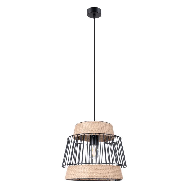 Lampa sufitowa  Pure Lume LUSTRO czarna 1xE27x15W IP20 wym:137x35x35cm - 1 szt.