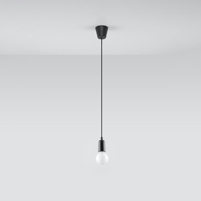 Lampa sufitowa  Pure Lume MATERO czarna 1xE27x60W IP20 wym:100x10x10cm - 1 szt.