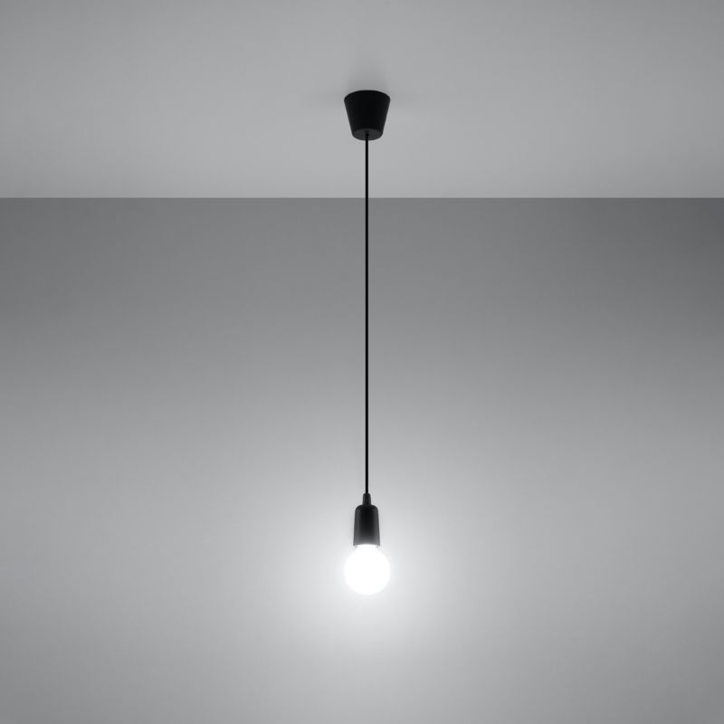 Lampa sufitowa  Pure Lume MATERO czarna 1xE27x60W IP20 wym:100x10x10cm - 1 szt.