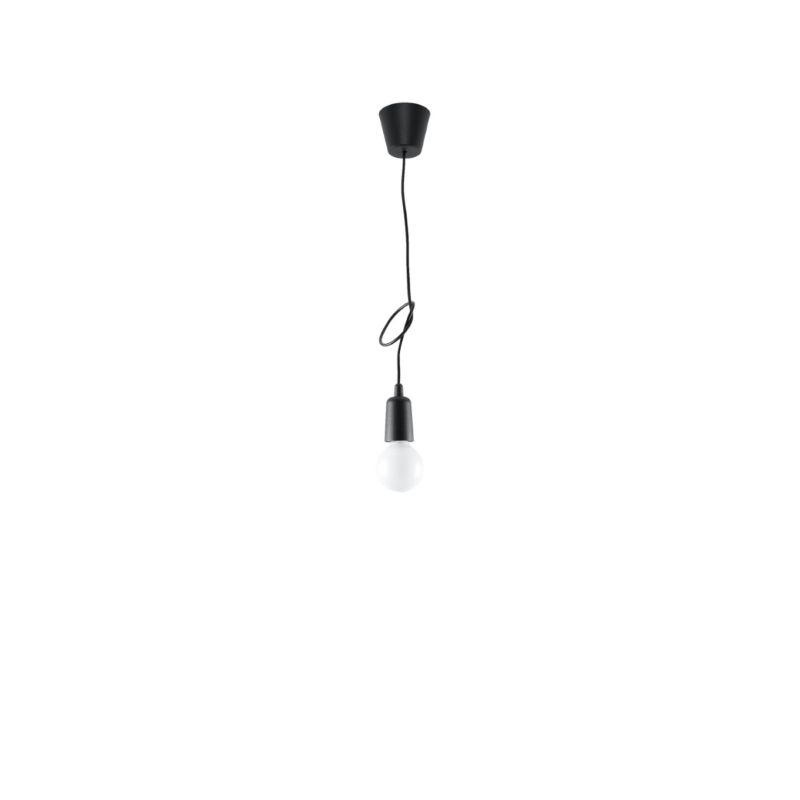 Lampa sufitowa  Pure Lume MATERO czarna 1xE27x60W IP20 wym:100x10x10cm - 1 szt.