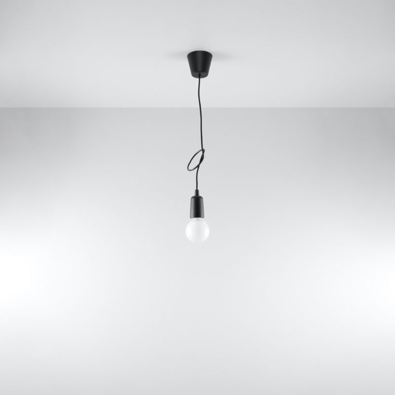 Lampa sufitowa  Pure Lume MATERO czarna 1xE27x60W IP20 wym:100x10x10cm - 1 szt.