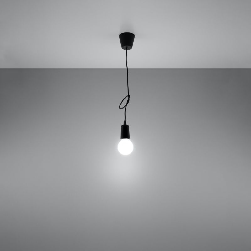Lampa sufitowa  Pure Lume MATERO czarna 1xE27x60W IP20 wym:100x10x10cm - 1 szt.