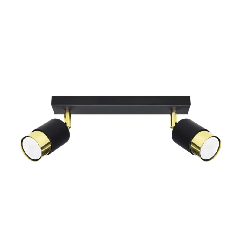 Lampa sufitowa  Pure Lume OSCURO czarno-złota 2xGU10x10W IP20 wym:18x5x30cm - 1 szt.