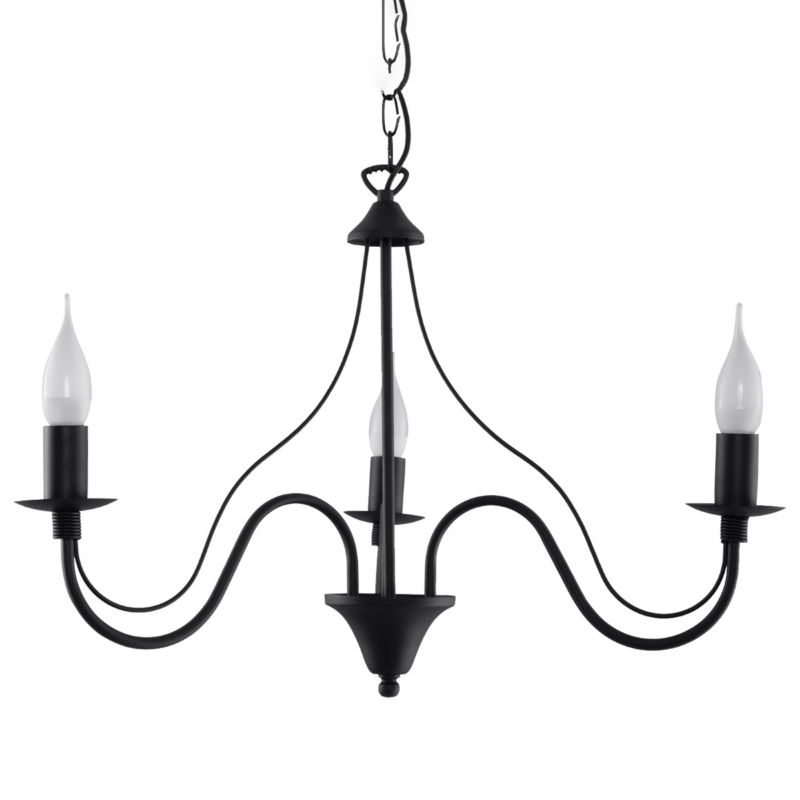 Lampa sufitowa  Pure Lume PALADA czarna 3xE14x10W IP20 wym:80x60x60cm - 1 szt.