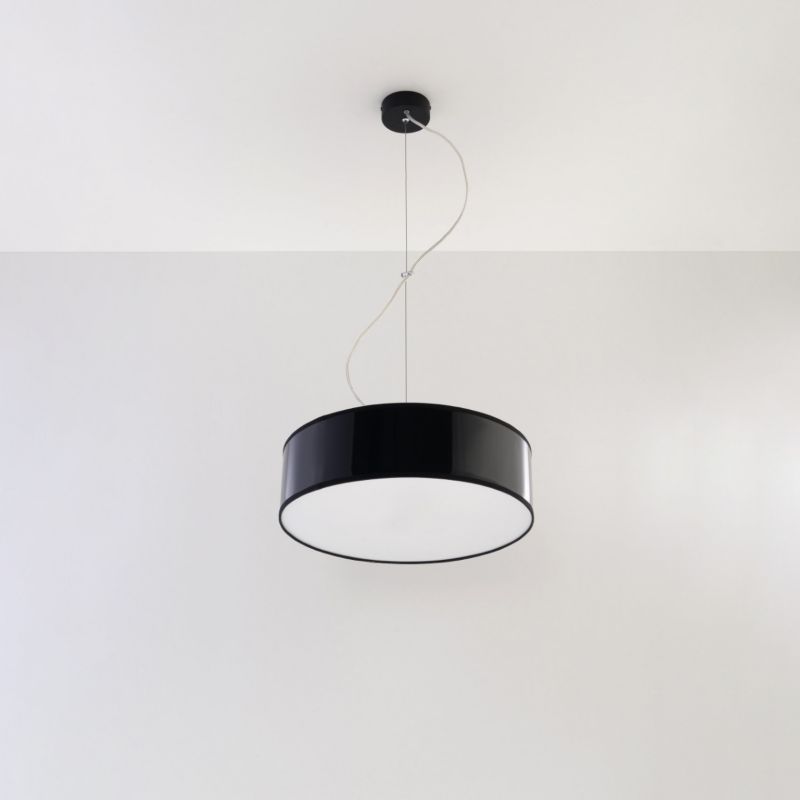 Lampa sufitowa  Pure Lume PIAZZA czarna 2xE27x60W IP20 wym:80x35x35cm - 1 szt.