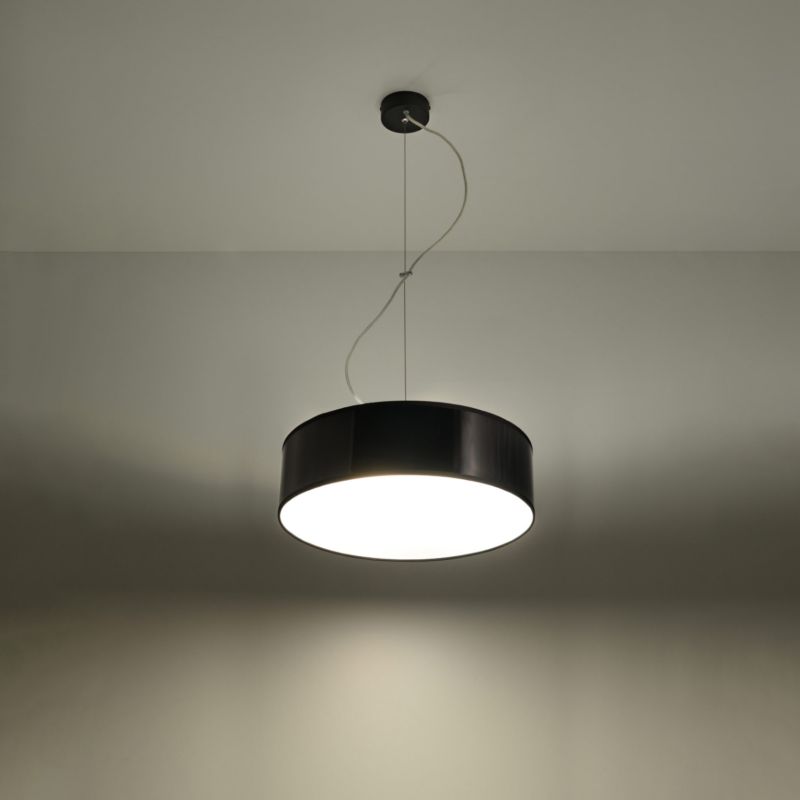 Lampa sufitowa  Pure Lume PIAZZA czarna 2xE27x60W IP20 wym:80x35x35cm - 1 szt.
