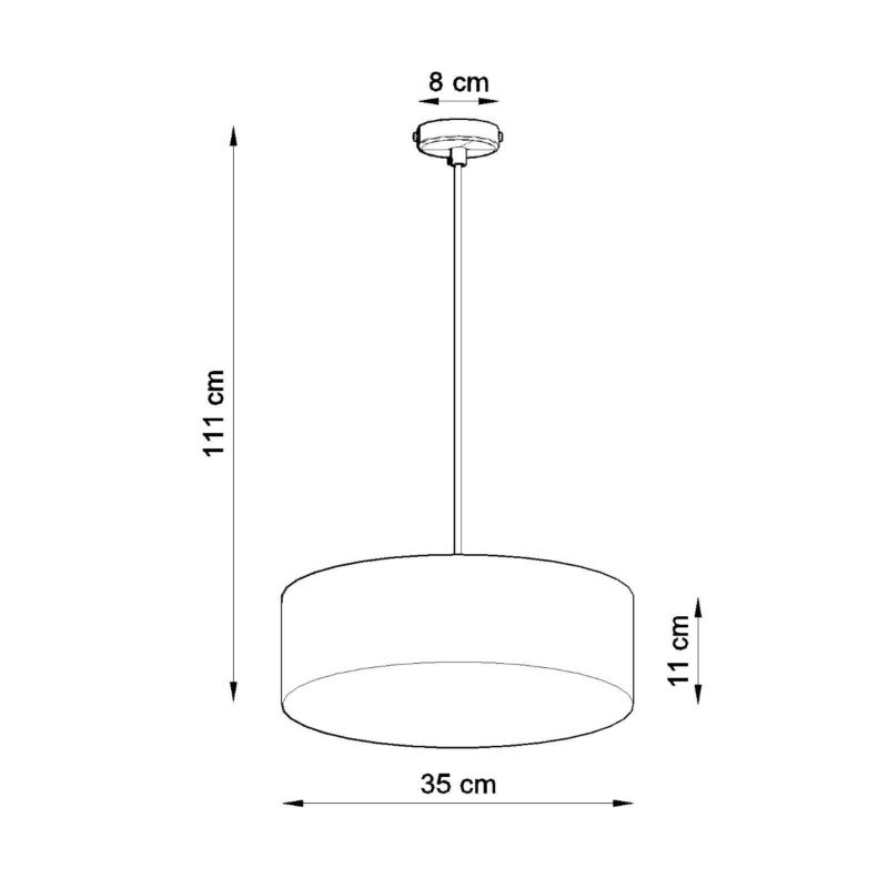 Lampa sufitowa  Pure Lume PIAZZA czarna 2xE27x60W IP20 wym:80x35x35cm - 1 szt.