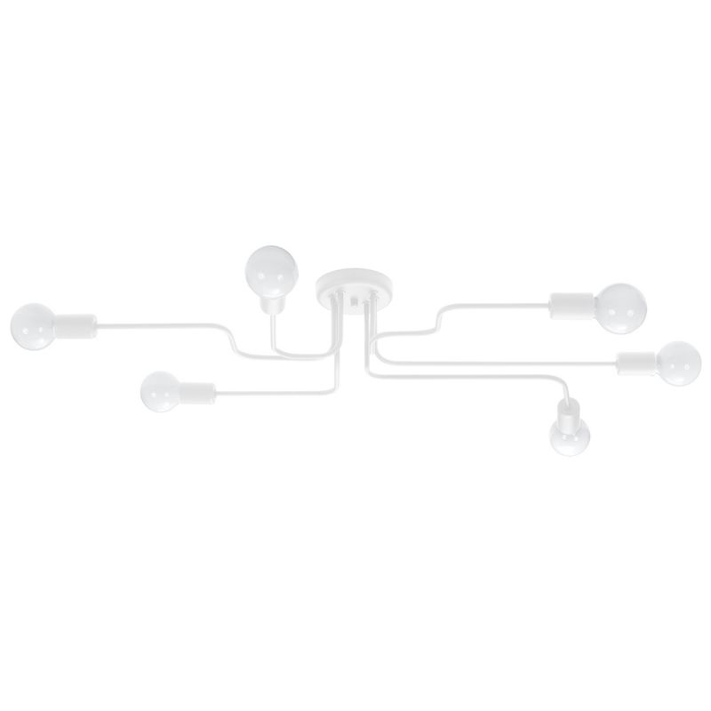 Lampa sufitowa  Pure Lume PLANUM biała 6xE27x15W IP20 wym:15,5x80x64cm - 1 szt.