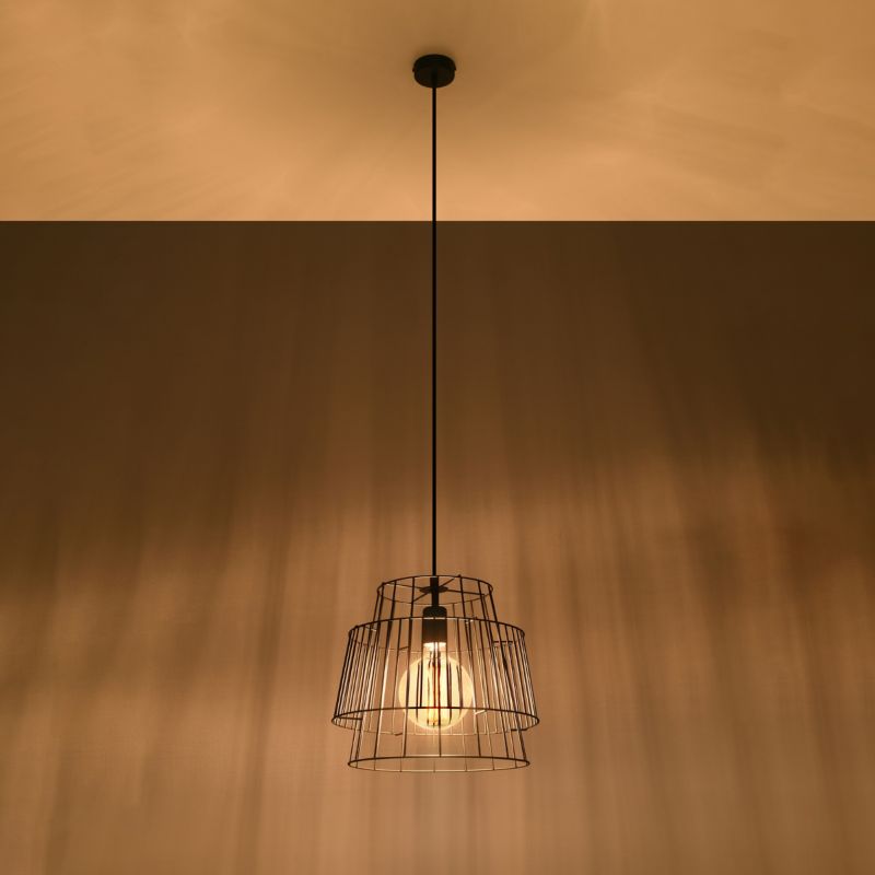 Lampa sufitowa  Pure Lume PORTAL czarna 1xE27x60W IP20 wym:130x35x35cm - 1 szt.