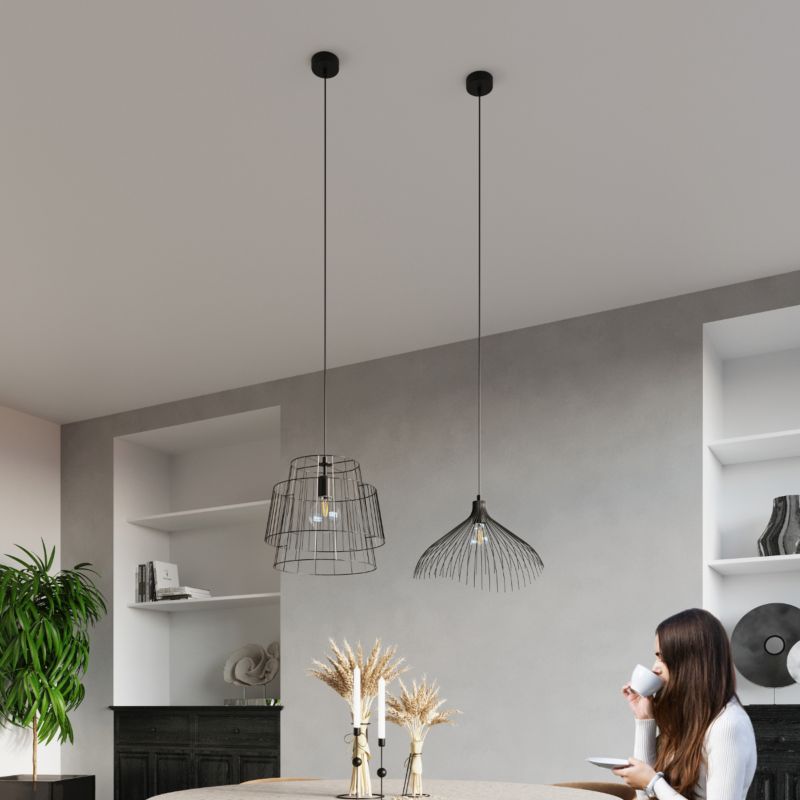Lampa sufitowa  Pure Lume PORTAL czarna 1xE27x60W IP20 wym:130x35x35cm - 1 szt.