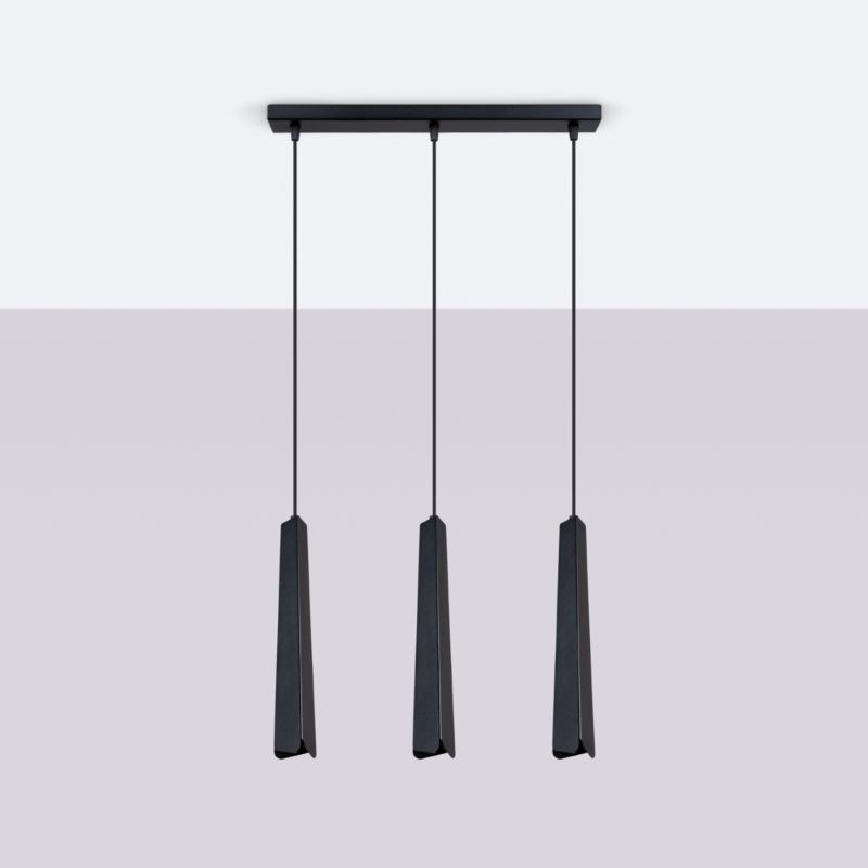 Lampa sufitowa  Pure Lume REFLEX czarna 3xG9x8W IP20 wym:120x45x5cm - 1 szt.